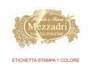 Etichette adesive per fioristi, fiorai e vivaisti (mm 53x32)  (cod.79G)